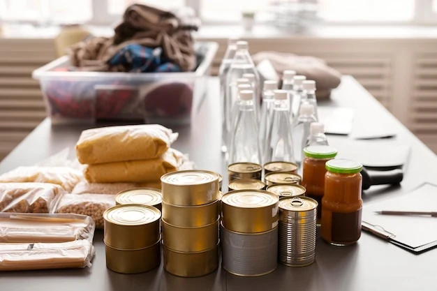 Réserve d'aliments non périssables pour les urgences