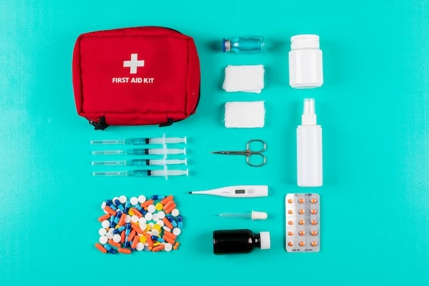 Kit d'urgence avec le matériel de base