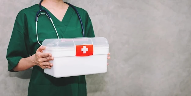 Kit d'urgence avec le matériel de base