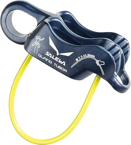 SALEWA Alpine Tuber - Descendeur d'assurage, couleur Bleu