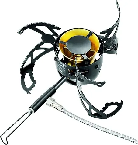Optimus Polaris Optifuel Tactical - Réchaud multicombustible robuste pour gaz, essence, gazole et pétrole | 475 g | 4200 W de puissance | pour le trekking, l'outdoor