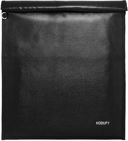 Faraday, sac pour ordinateurs portables (20x15 pouces), Faraday Cage, sacs Faraday pour téléphones et porte-clés, sac ignifuge et résistant à l'eau, sac antivol, bloqueur de boîtes anti-piratage (noir)