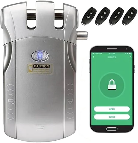 Wafu Droquimur | Serrure invisible intelligente de sécurité WIFI avec APP et télécommandes | Pour toutes les portes | Antivol et anti-squat contrôlable depuis le téléphone | iOS et Android