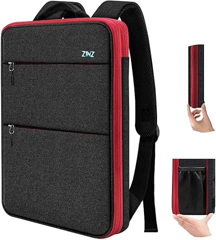 ZINZ sac à dos pour ordinateur portable fin et extensible, résistant à l'eau, compatible avec MacBook Pro 14" M4/M3/M2/M1, Mac Air/Pro 13,3", XPS 13 14 et la plupart des portables de 13"-14"