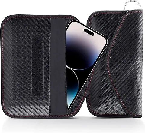 lanpard 2PCS étui Faraday pour téléphone et clé de voiture, sac Faraday bloqueur, cage de Faraday portable, sac de blindage de signal RFID -XL