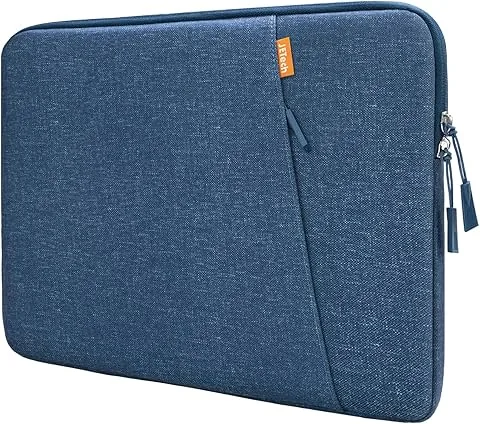 JETech housse pour ordinateur portable 13-14 pouces pour MacBook Neo (A18 Pro), MacBook Air/Pro (M1-M5) 2020-2026, portable 13-13,6 pouces, étui souple imperméable antichoc avec poche (Marine)