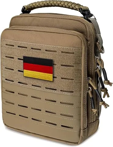 WYNEX pochette de rangement tactique MOLLE, sacoche utilitaire EDC organiseur à outils modulaire avec conception double couche, pochette de fixation médicale EMT grande capacité