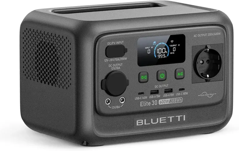 BLUETTI Elite 30 V2 Estacion 288Wh 600W